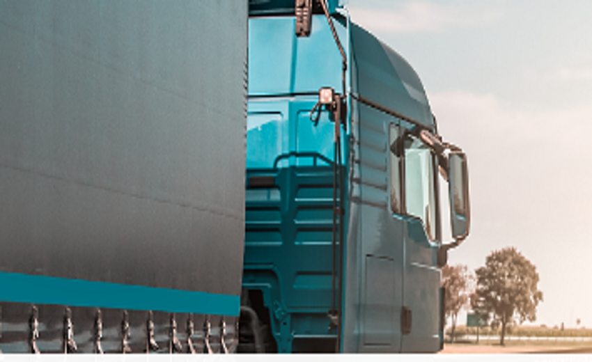 Logistics delivery truck
